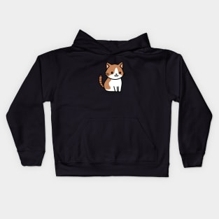 Brown Tabby Cat Kids Hoodie